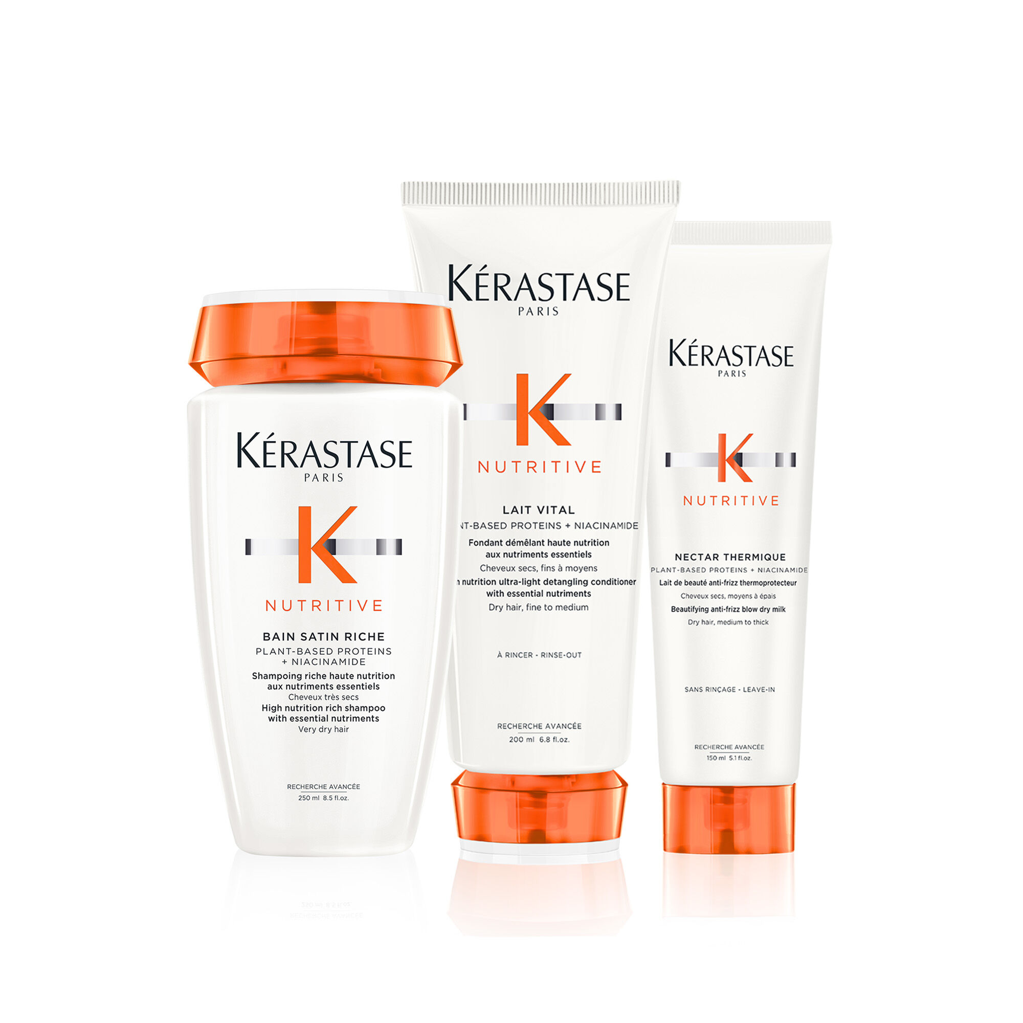Nutritive Nourishing Routine for thick hair K rastase CA